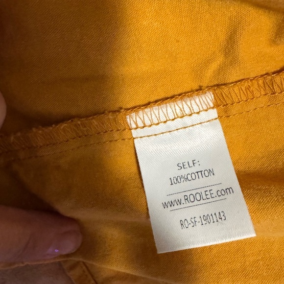 Roolee Mustard Button-Up Top - Picture 4 of 5